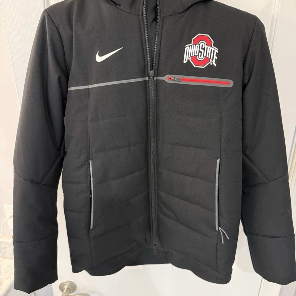 Nike Ohio State Men's Parka Jacket Black Medium